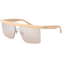 Halbrand-Shield-Sonnenbrille mit flacher Oberseite