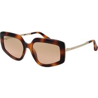 Übergroße rechteckige Sonnenbrille in Schildpatt-Optik