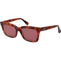 Rechteckige Sonnenbrille in Schildpatt-Optik