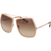 Geometrische Oversized-Sonnenbrille mit Doppelsteg