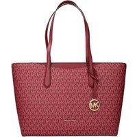 Schultertasche mit Signatur-Logomuster