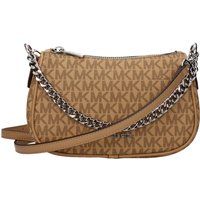 Schultertasche mit Monogramm-Muster