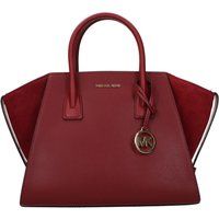 Trapez-Henkeltasche mit Wildleder-Einsätzen