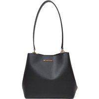 Strukturierte Eimer-Schultertasche
