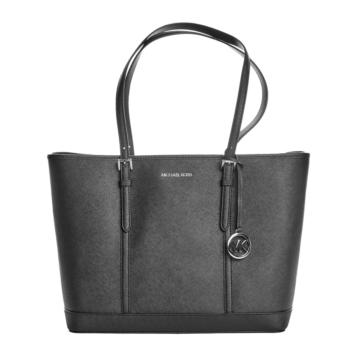 Strukturierte Leder-Schultertasche