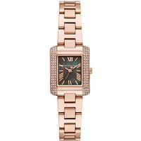 Rechteckige Armbanduhr mit Pavé-Besatz