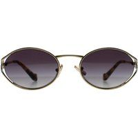 Ovale Sonnenbrille mit Metallrahmen