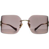 Markante randlose quadratische Sonnenbrille