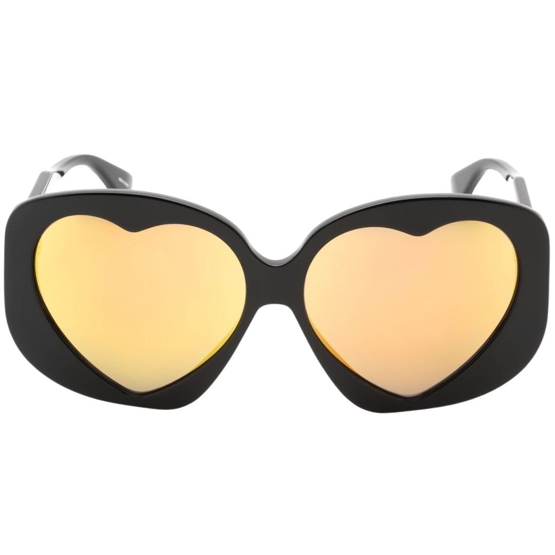 Oversized-Statement-Brille mit Herzgläsern
