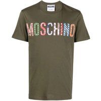 T-Shirt mit Patchwork-Logostickerei