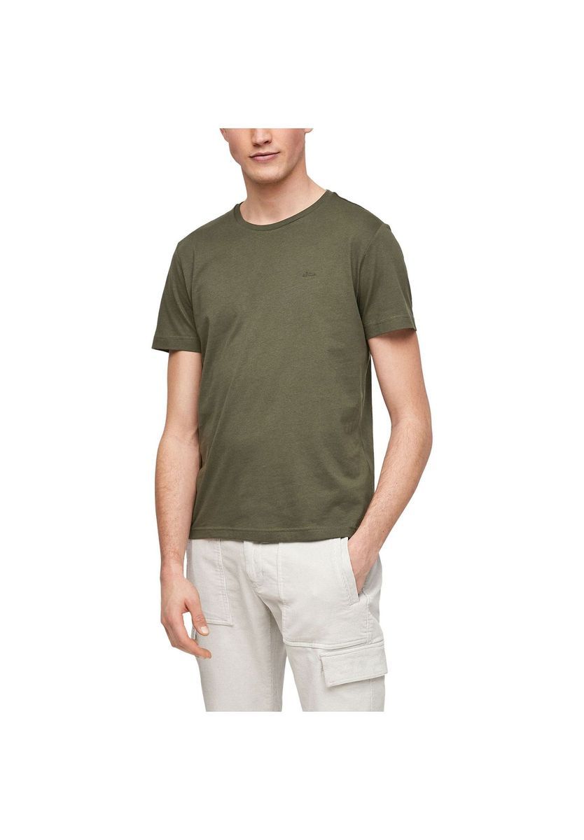 s.Oliver T-Shirt, Baumwolle, für Herren, grün, S