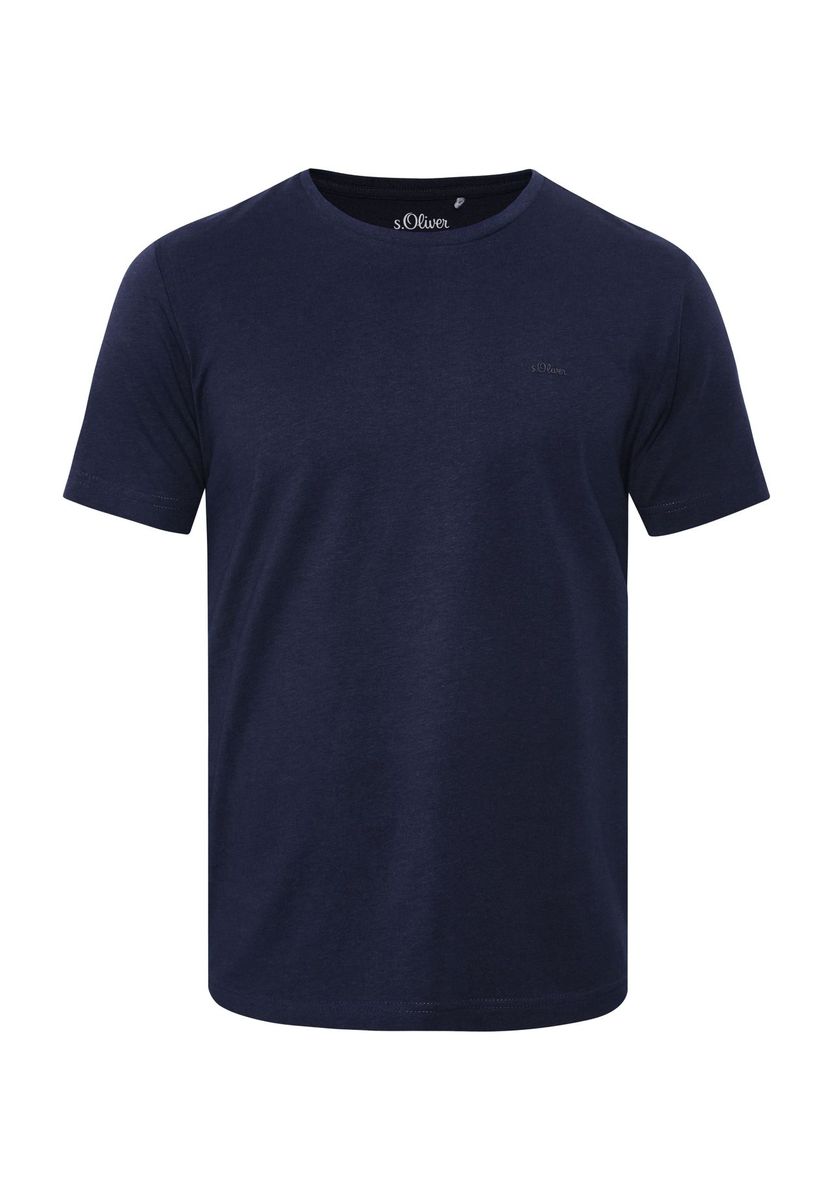 s.Oliver T-Shirt, Baumwolle, für Herren, blau, M