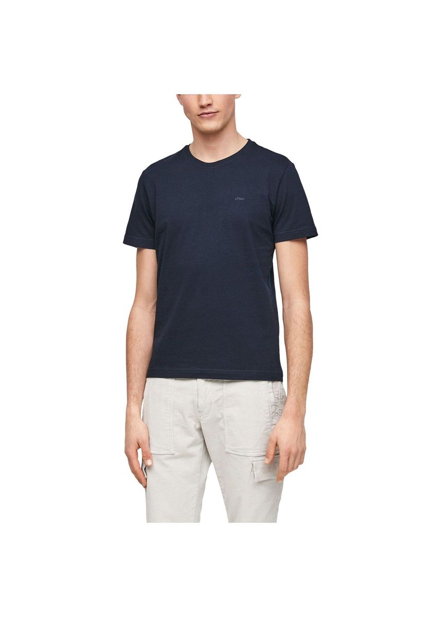s.Oliver T-Shirt, Baumwolle, für Herren, blau, M