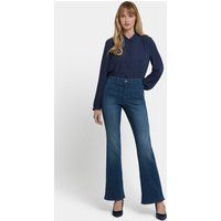 Ausgestellte High-Rise-Jeans mit Taschen