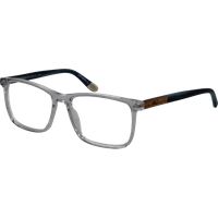 Moderne eckige Brille mit Transparentem Rahmen