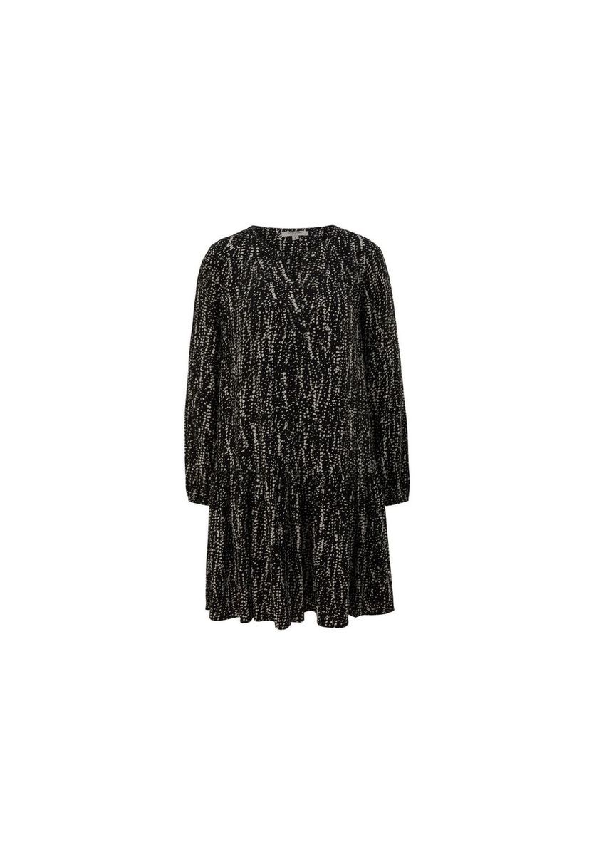 Gestuftes Mini-Kleid mit langen Ärmeln