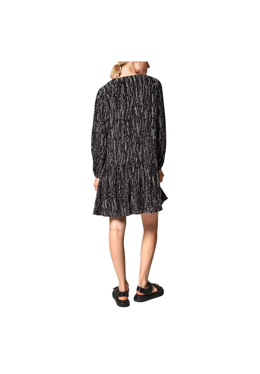 Gestuftes Mini-Kleid mit langen Ärmeln