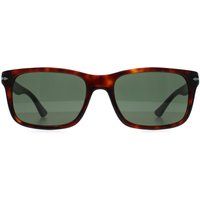 Rechteckige Sonnenbrille in Hornoptik