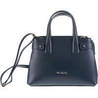 Strukturierte Leder-Henkeltasche
