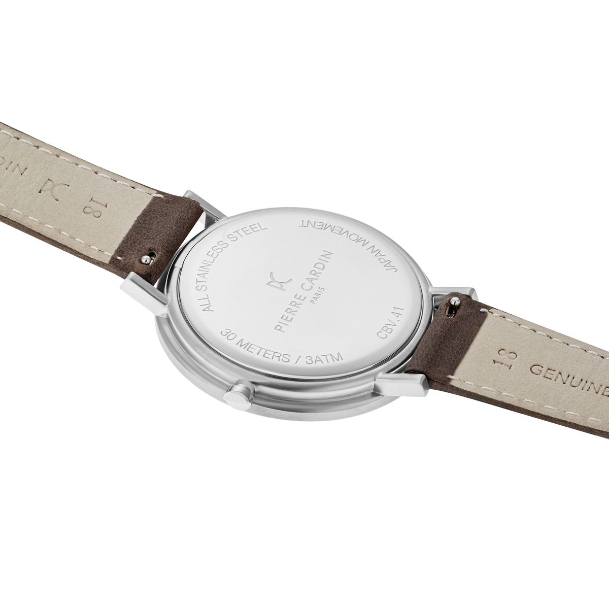 Minimalistische Armbanduhr mit Lederarmband