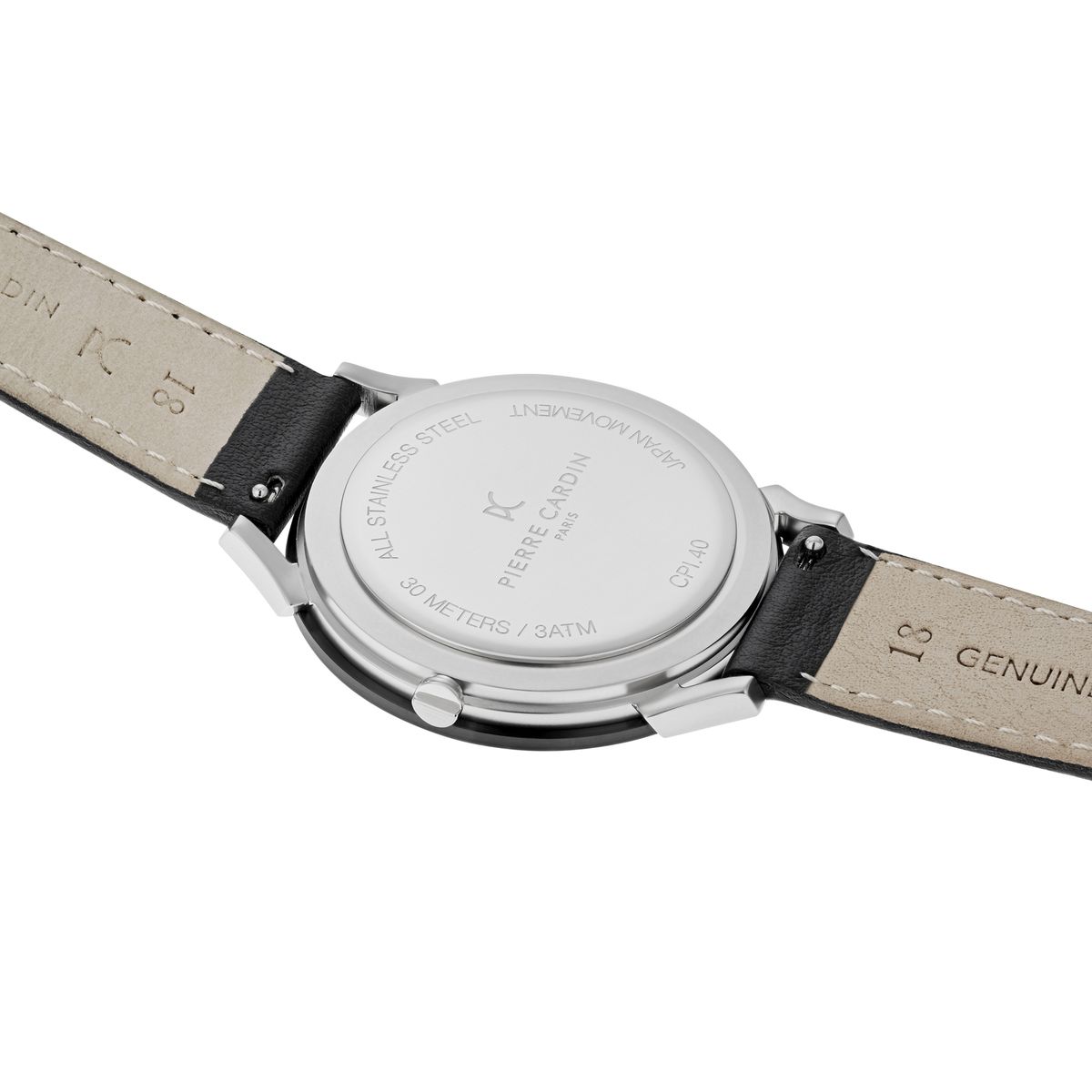 Minimalistische Armbanduhr mit Streifendesign