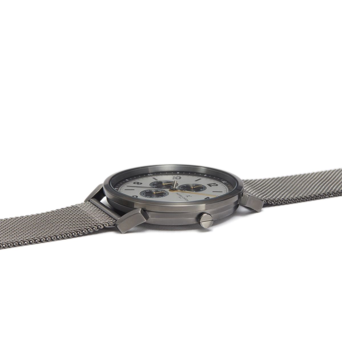 Elegante Multifunktionsuhr mit Milanaise-Armband