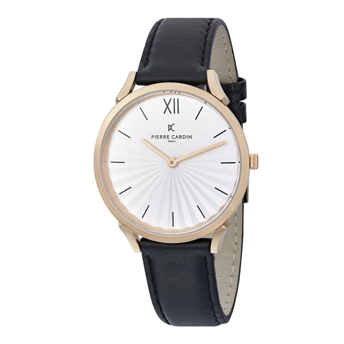 Pigalle Plissée Lederarmbanduhr