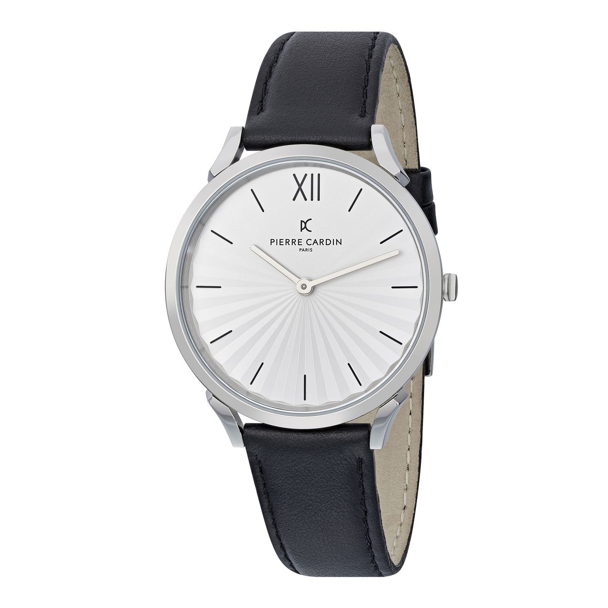 Armbanduhr Pigalle Plissée mit Lederarmband