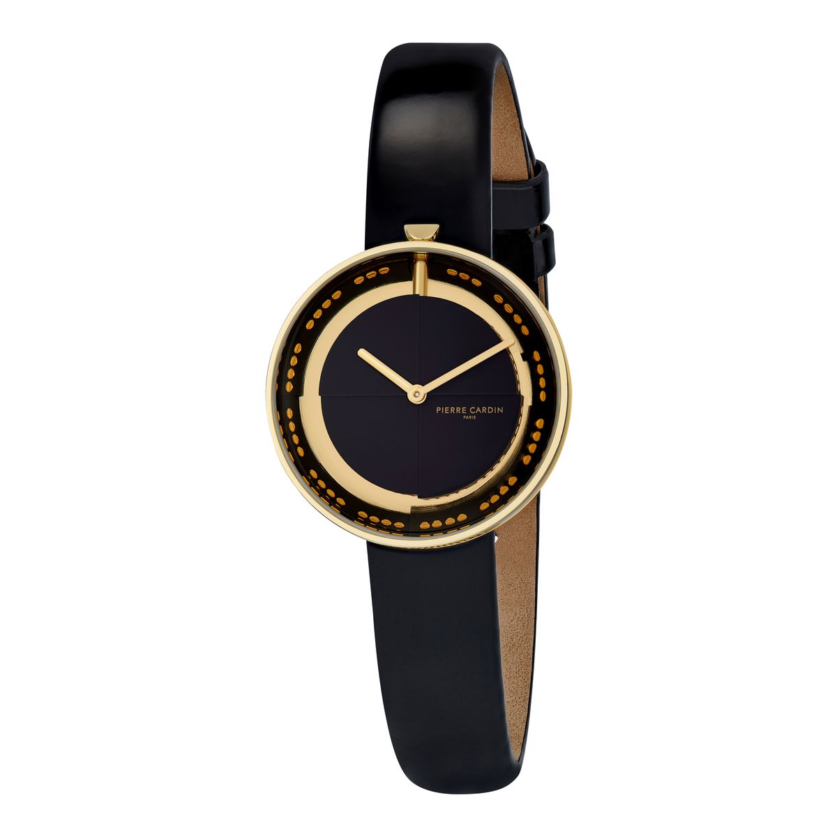 Marais Minimalistische Leder Armbanduhr