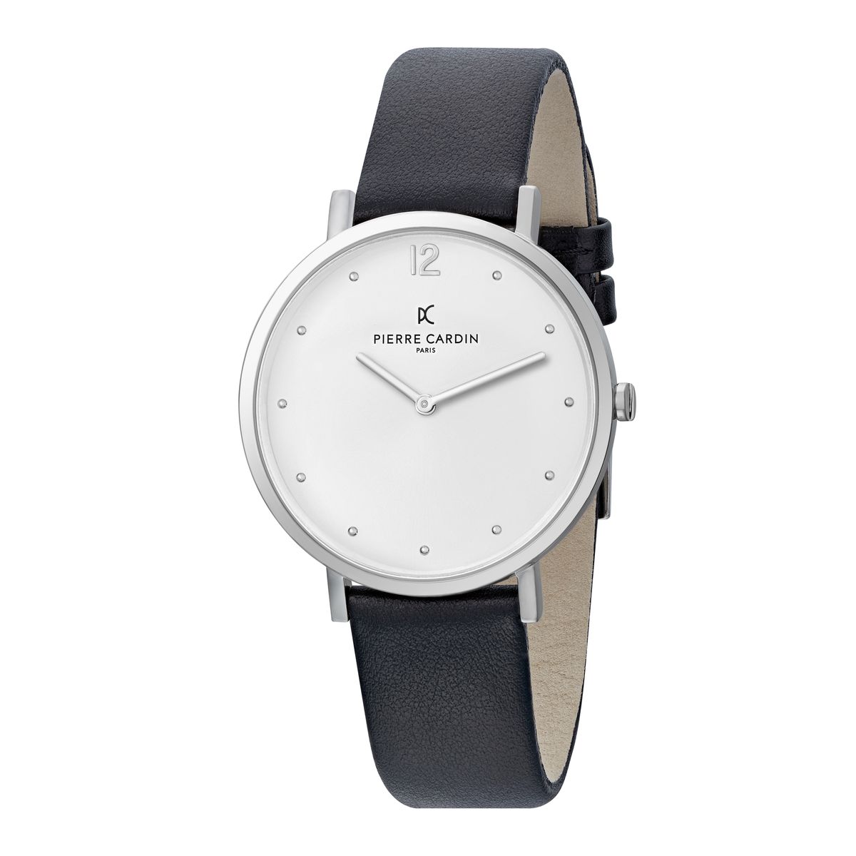 Minimalistische Uhr mit Rundem Gehäuse