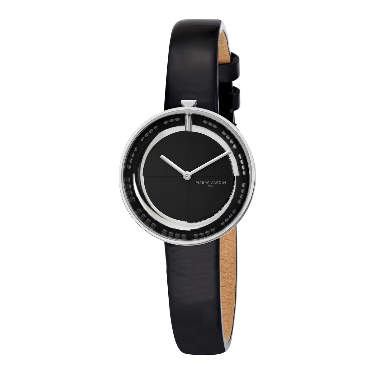 Minimalistische Armbanduhr mit schwebendem Zifferblatt