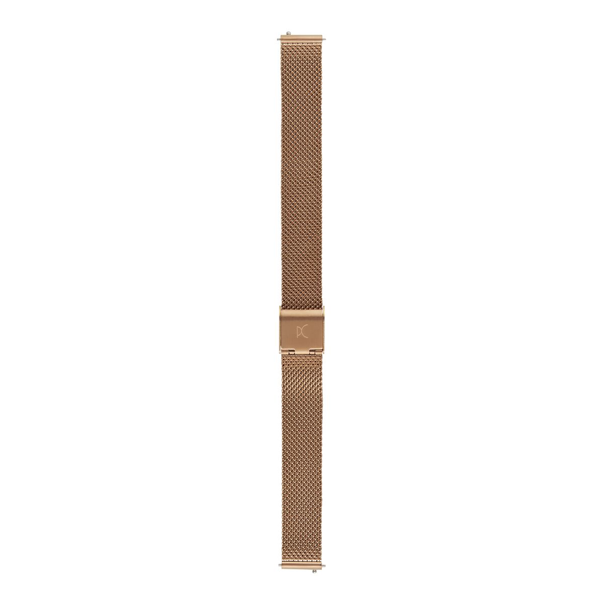 Minimalistische Runduhr mit Milanaise-Armband