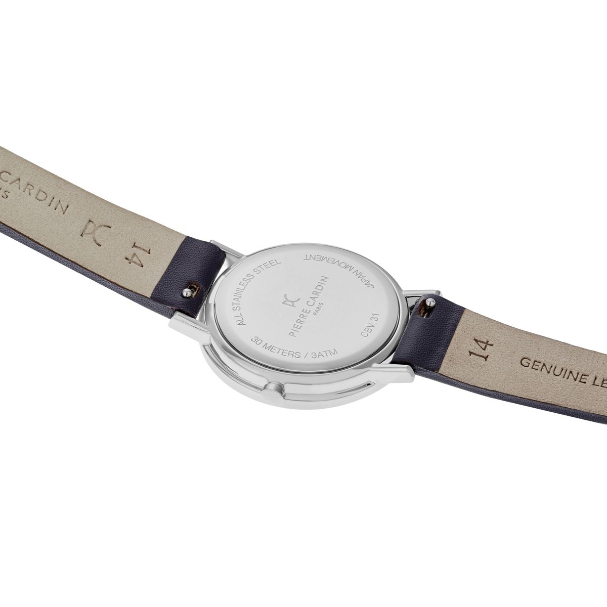 Armbanduhr mit Monogramm-Lederband