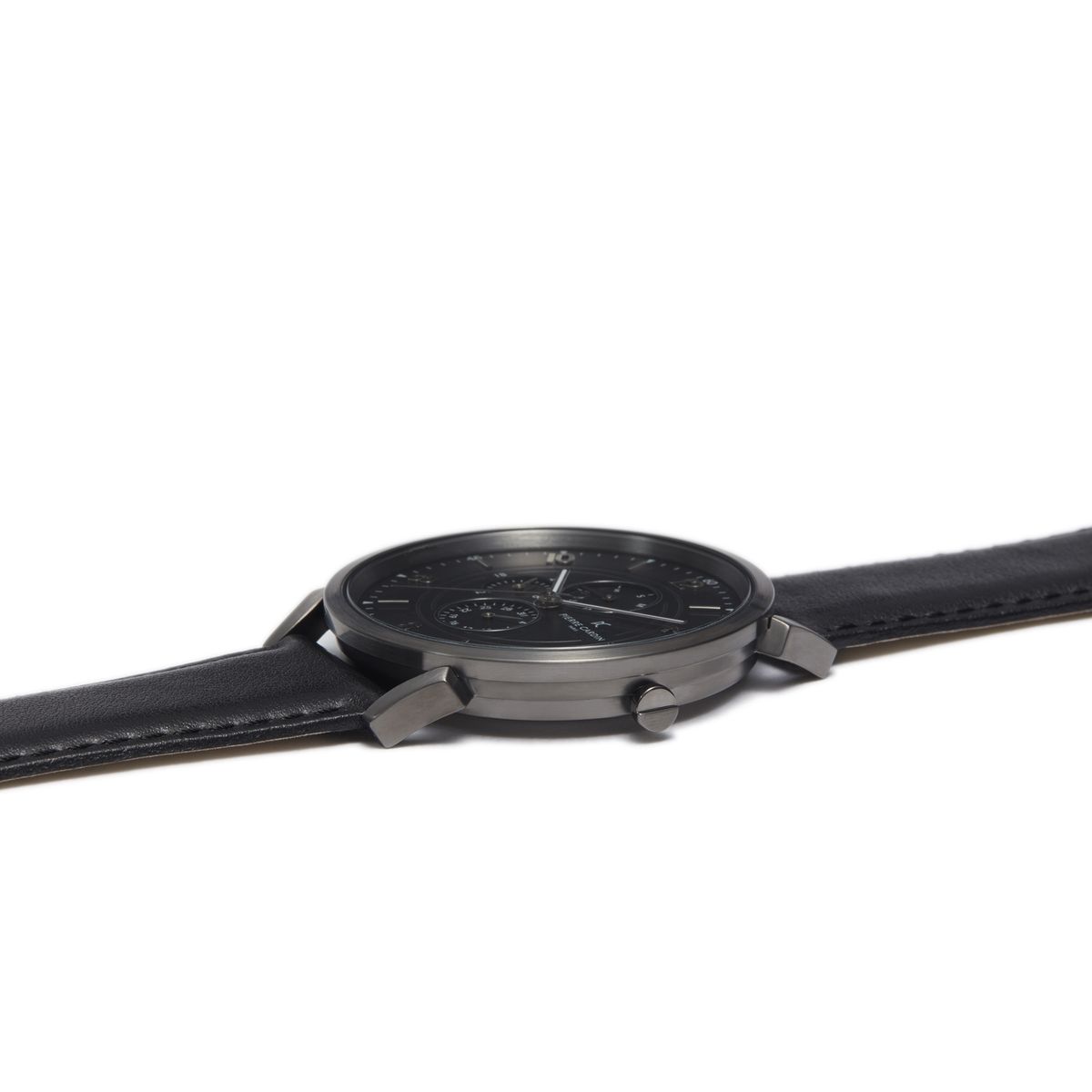 Elegante Multifunktionsuhr mit Lederarmband