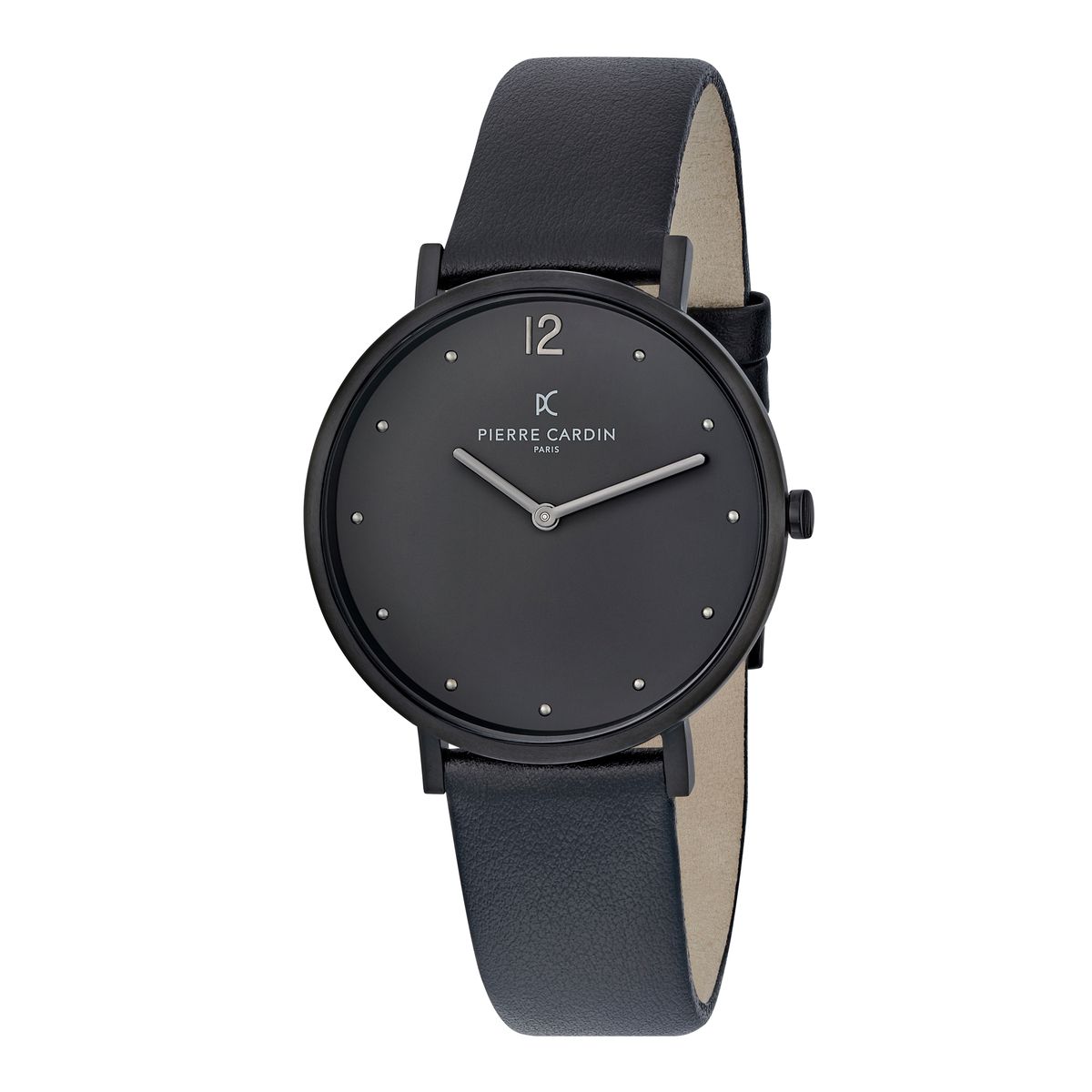 Minimalistische Armbanduhr mit Lederarmband