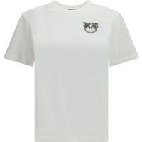 Baumwoll-T-Shirt mit verziertem Logo