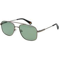 Klassische Eckige Metall-Aviator Sonnenbrille