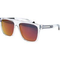 Transparente eckige Flat-Top-Sonnenbrille