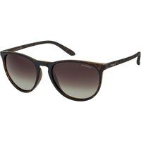 Klassische abgerundete Sonnenbrille in Hornoptik