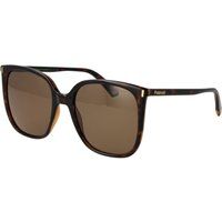 Klassische eckige Sonnenbrille in Schildpatt-Optik