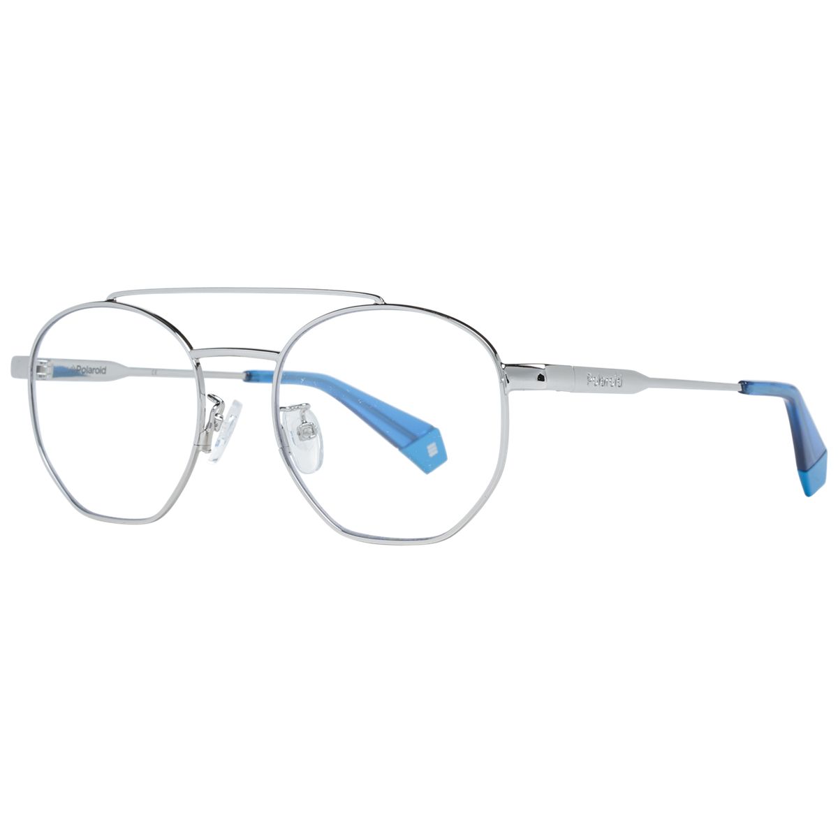 Hexagonale Brille mit Doppelsteg