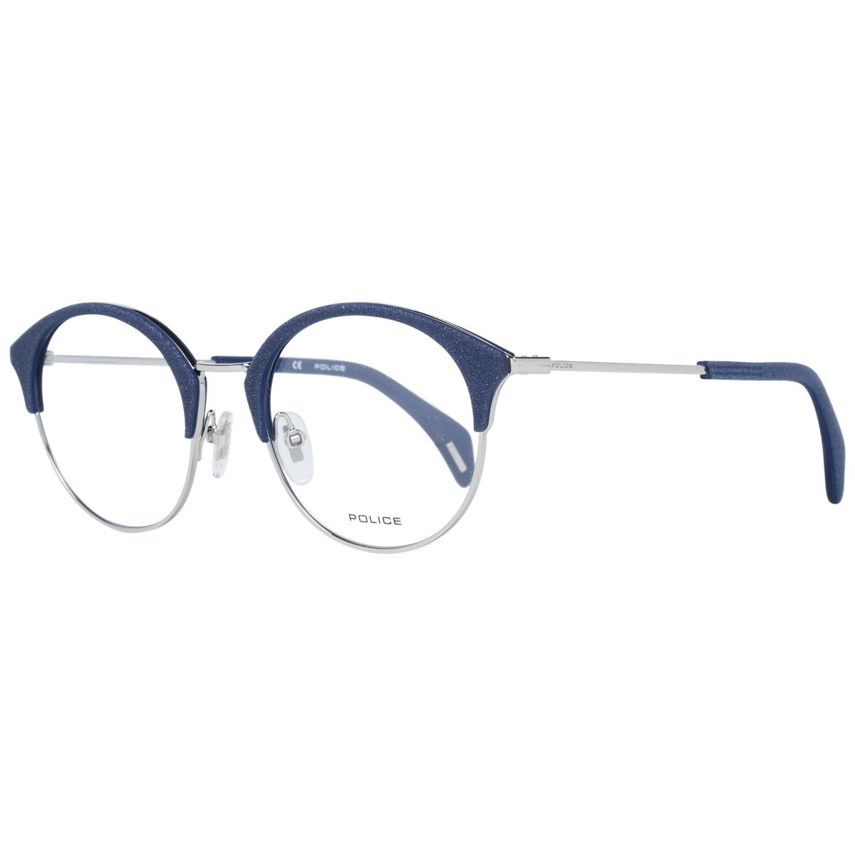Runde Brille im Clubmaster-Stil