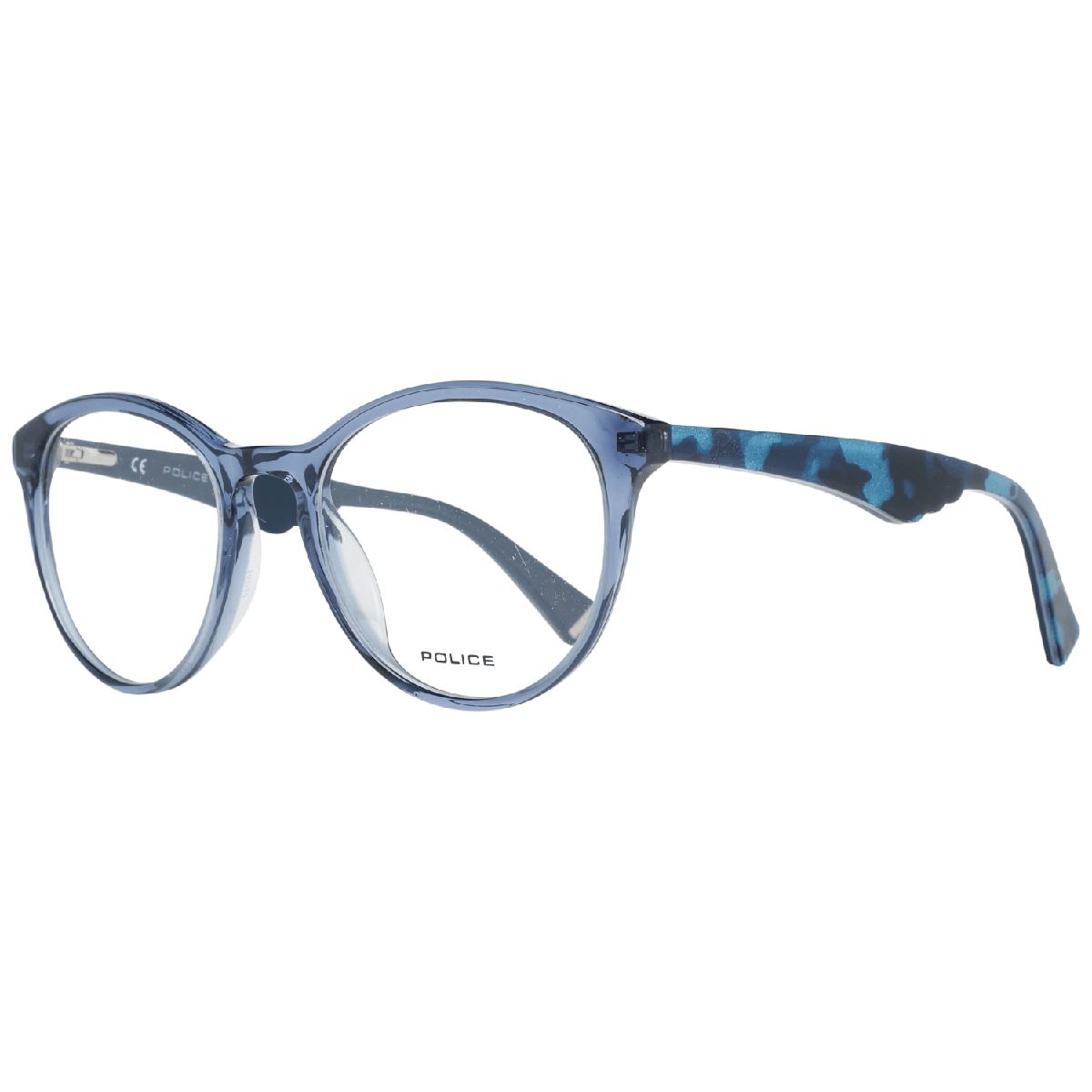 Runde Vollrandbrille in Transparent-Optik