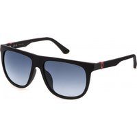 Moderne Flat-Top-Sonnenbrille mit Farbverlauf