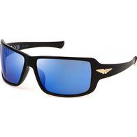 Rechteckige Shield-Sonnenbrille mit Verspiegelung