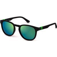 Runde verspiegelte Sonnenbrille