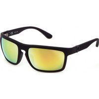 Sportliche rechteckige verspiegelte Sonnenbrille