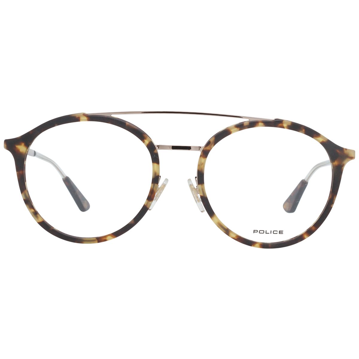 Runde optische Brille mit Doppelsteg