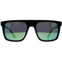 Eckige Sonnenbrille mit verspiegelten Gläsern