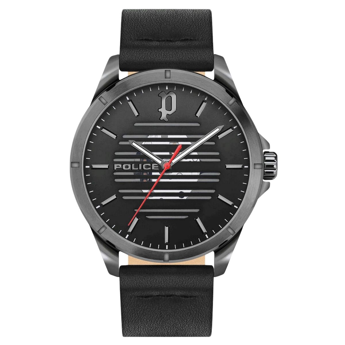 Skelettierte Armbanduhr im Industrial-Look